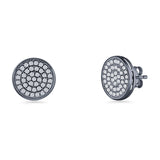 Round Stud Earrings