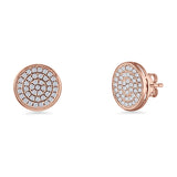 Round Stud Earrings