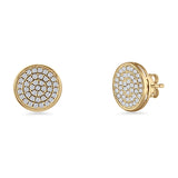 Round Stud Earrings