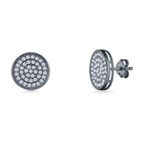 Round Stud Earrings