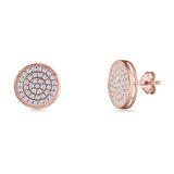 Round Stud Earrings