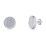 Round Stud Earrings