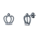 Crown Stud Earrings