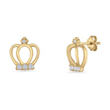Crown Stud Earrings