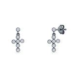 Cross Drop Earrings