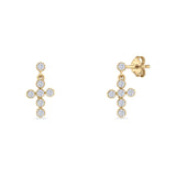 Cross Drop Earrings
