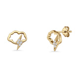 Cloud Stud Earrings