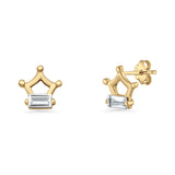 Crown Stud Earrings