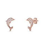 Dolphin Stud Earring