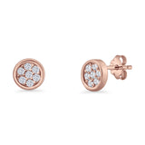 Round Stud Earrings