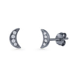 Half Moon Stud Earring