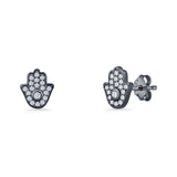Hamsa Hand Stud Earrings