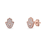 Hamsa Hand Stud Earrings