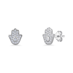 Hamsa Hand Stud Earrings