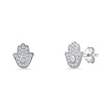Hamsa Hand Stud Earrings