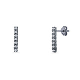 Line Bar Stud Earrings