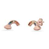Rainbow Cloud Stud Earring