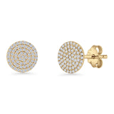 Round Stud Earrings