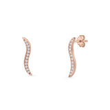 Wave Stud Earrings
