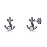 Anchor Stud Earrings