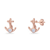 Anchor Stud Earrings