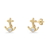 Anchor Stud Earrings