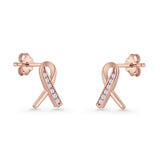 Ribbon Stud Earring