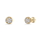 Round Stud Earring