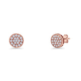 Round Stud Earrings
