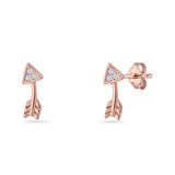 Curved Arrow Stud Earrings