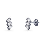 Zig Zag Trio Stud Earrings