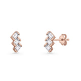 Zig Zag Trio Stud Earrings