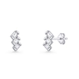 Zig Zag Trio Stud Earrings