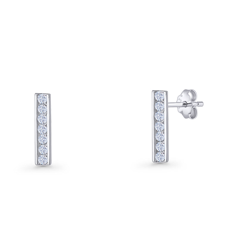 Bar Stud Earrings