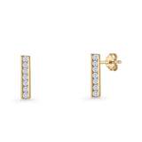 Bar Stud Earrings