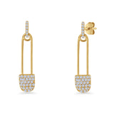 Safety Pin Stud Earrings