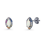 Marquise Solitaire Stud Earrings