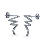Zig Zag Stud Earrings