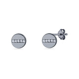 Button Stud Earrings