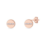 Button Stud Earrings