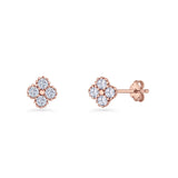 Clover Flower Stud Earrings
