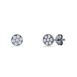 Round Stud Earrings
