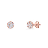 Round Stud Earrings