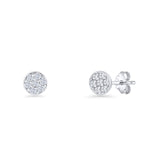 Round Stud Earrings
