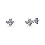 Bee CZ Stud Earrings