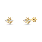 Bee CZ Stud Earrings