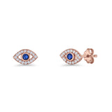 Minimalist Evil Eye Stud Earrings