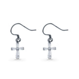Cross Fishhook Earrings
