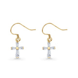 Cross Fishhook Earrings