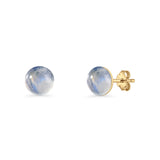 Round 7mm Lab Created Opal Solitaire Stud Earring 925 Sterling Silver